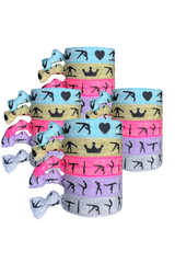 Good Luck Gymnastics Hair Tie Bundle - Great Party Favor