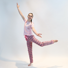 Pink Plaid GYMNAST Flannel Lounge Pants