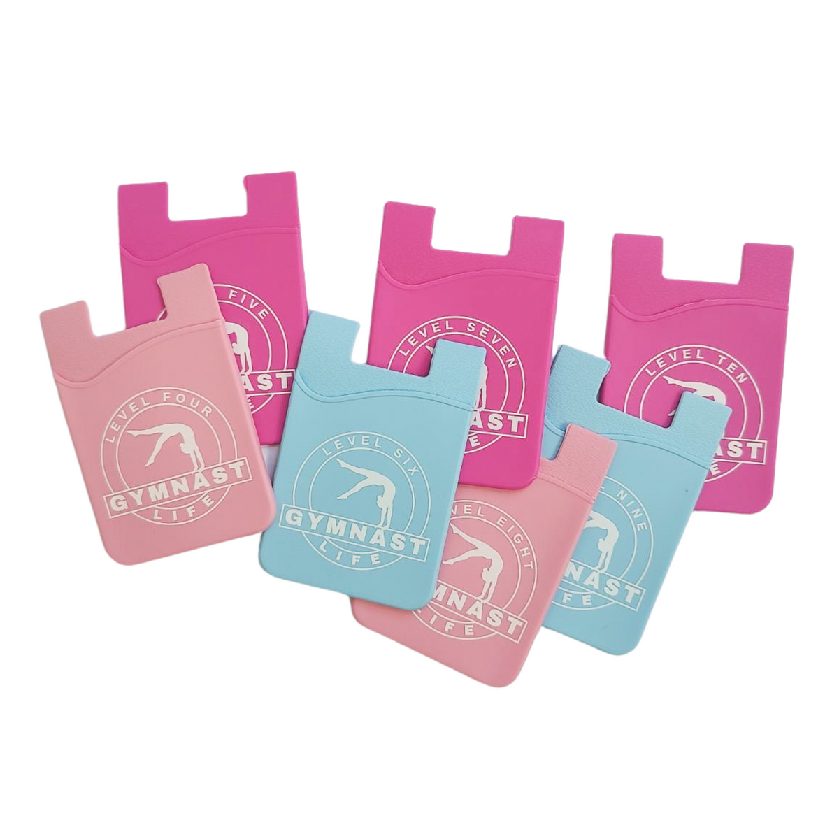 Gymnastics Phone Card Holder Levels 4-10 Bundle