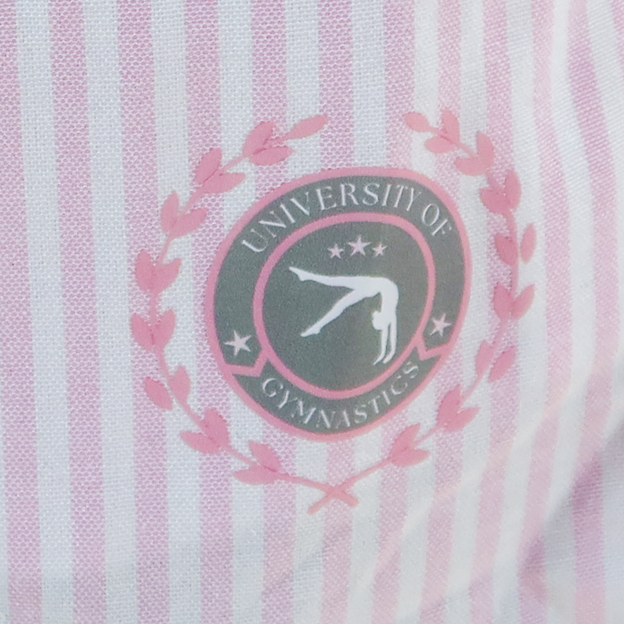 Pink & White Striped University of Gymnastics Lounge Pants