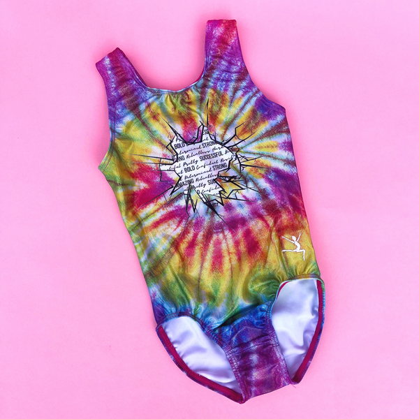 Holographic Tie Dye Burst Gymnastics Leotard Gymnasticshq