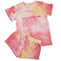 Gymnastics Tie Dye Lounge Summer Shorts Set